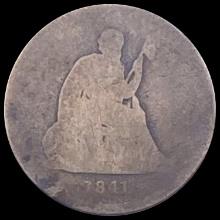 1841-O Silver Seated Liberty Quarter NICELY CIRCULATED