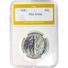 1941 Walking Liberty Half Dollar PGA MS6