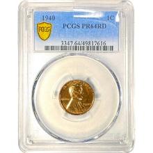 1940 1C Lincoln Cent PCGS PR64RD