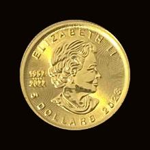 2023 1/10 oz Gold Canadian Maple Leaf SUPERB GEM BU