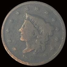 1847 Braided Hair Large Cent NICELY CIRCULATED