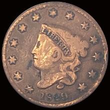 1829 Coronet Head Large Cent LIGHTLY CIRCULATED