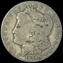 1904-S Silver Morgan Dollar LIGHTLY CIRCULATED