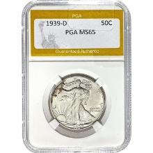 1939-D Walking Liberty Half Dollar PGA M
