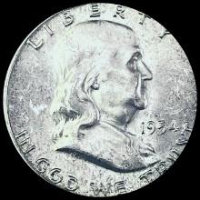 1954-S Silver Franklin Half Dollar GEM BU