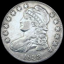 1833 Capped Bust Half Dollar CHOICE AU