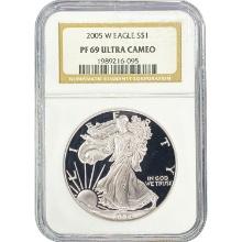 2005-W Silver Eagle NGC PF69 Ultra Cameo