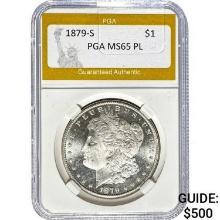 1879-S Morgan Dollar PGA MS65 PL