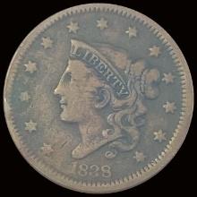 1838 Coronet Head Large Cent LIGHTLY CIRCULATED