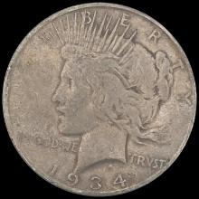 1934-S Silver Peace Dollar LIGHTLY CIRCULATED