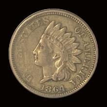 1864 Bronze Indian Head Cent ABOUT UNCIRCULATED