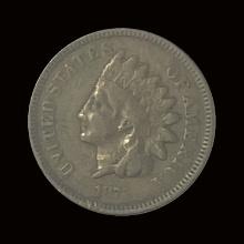 1877 Indian Head Cent NICELY CIRCULATED