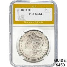 1883-O Morgan Dollar PGA MS64
