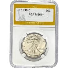 1938-D Walking Liberty Half Dollar PGA M