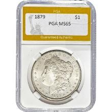 1879 Morgan Silver Dollar PGA MS65