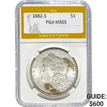 1882-S Morgan Dollar PGA MS65