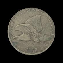 1858 Copper-Nickel Flying Eagle Cent LIGHTLY CIRCULATED