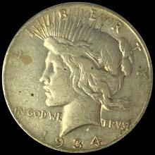 1934 Silver Peace Dollar LIGHTLY CIRCULATED