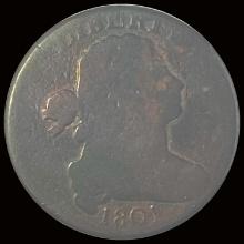 1801 Draped Bust Large Cent NICELY CIRCULATED