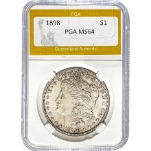 1898 Morgan Silver Dollar PGA MS64