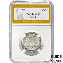 1893 Isabella Quarter PGA MS63+