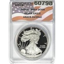 2012-W Silver Eagle ANACS PR69 DCAM