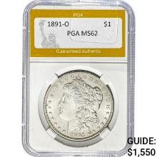 1891-O Morgan Dollar PGA MS62