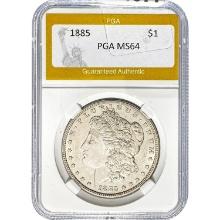 1885 Morgan Silver Dollar PGA MS64