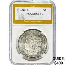 1880-S Morgan Dollar PGA MS63 PL