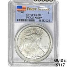 2006 Silver Eagle PCGS MS69