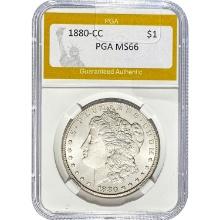 1880-CC Morgan Silver Dollar PGA MS66
