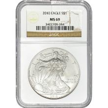 2010 American Silver Eagle NGC MS69