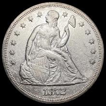 1872 Seated Liberty Dollar CLOSELY UNCIRCULATED CLOSELY UNCIRCULATED