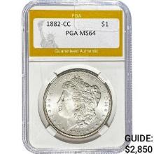 1882-CC Morgan Dollar PGA MS64