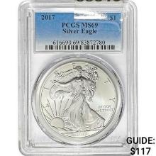 2017 $1 Silver Eagle PCGS MS69
