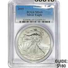 2015 Silver Eagle PCGS MS69