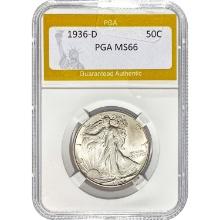 1936-D Walking Liberty Half Dollar PGA M