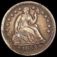 1853 Arrows Seated Liberty Half Dime LIGHTLY CIRCULATED