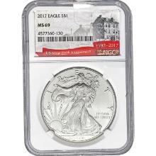 2017 American Silver Eagle NGC MS69