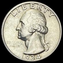 1934 Washington Quarter GEM BU GEM BU