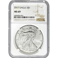 2017 American Silver Eagle NGC MS69