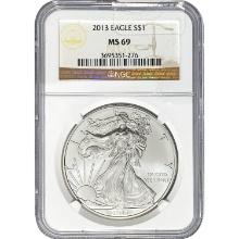 2013 American Silver Eagle NGC MS69