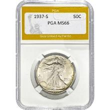 1937-S Walking Liberty Half Dollar PGA M