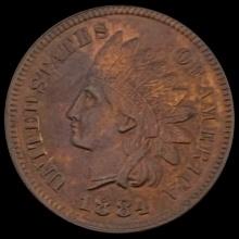 1884 Indian Head Cent CLOSELY UNCIRCULATED CLOSELY UNCIRCULATED