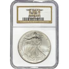 1997 American Silver Eagle NGC MS69