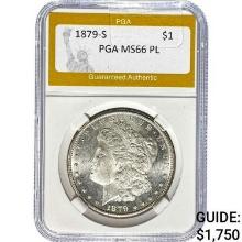 1879-S Morgan Dollar PGA MS66 PL