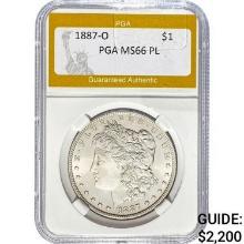 1887-O Morgan Dollar PGA MS66 PL