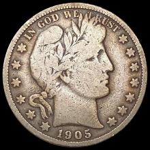 1905-S Barber Half Dollar NICELY CIRCULATED