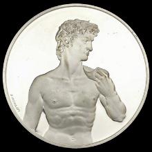 ND Statue of David Silver Medal GEM PROOF