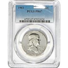 1961 Franklin Half Dollar PCGS PR67